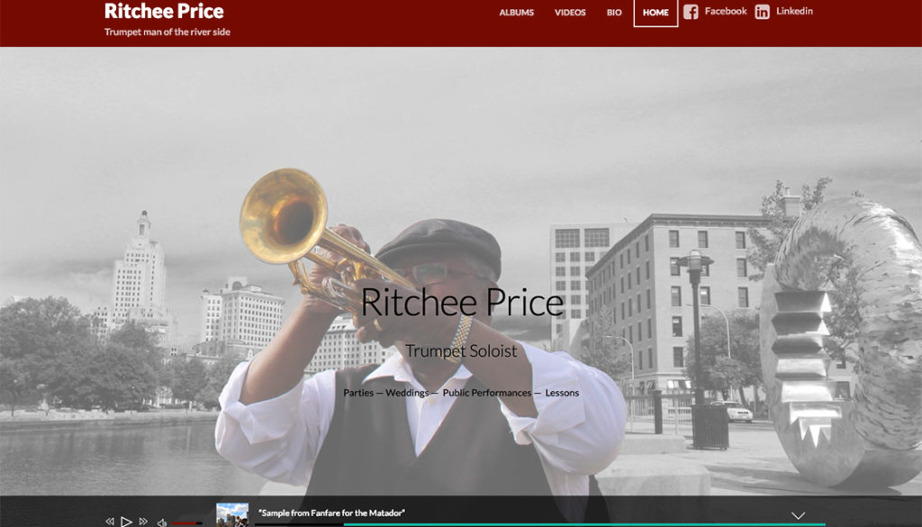 Ritchee Price website homepage screenshot